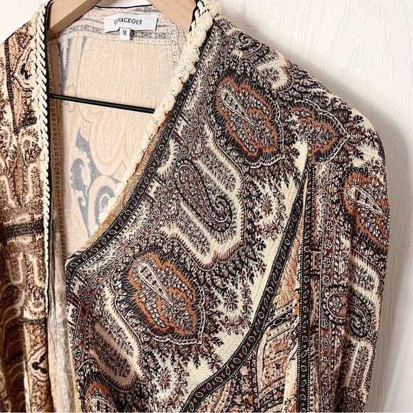 ✧・゚groovy paisley open-front top - Picture 6 of 9